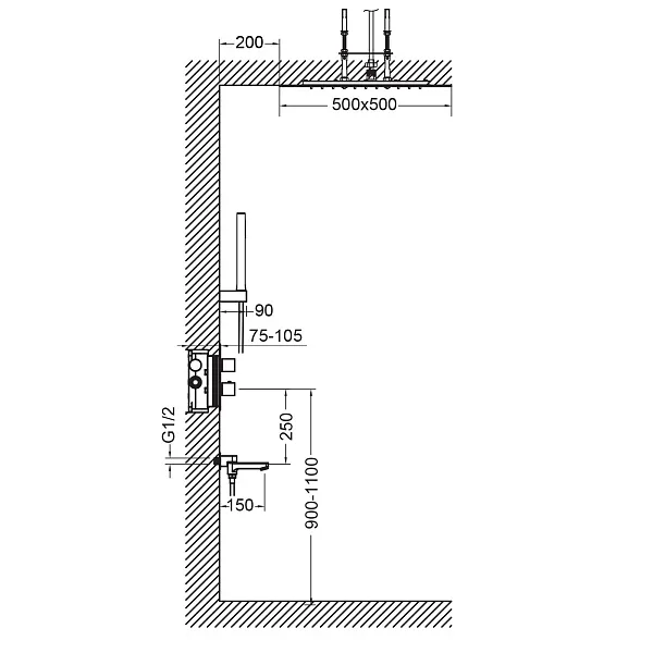 Душевой комплект TIMO Petruma SX-5019/17SM фото 2