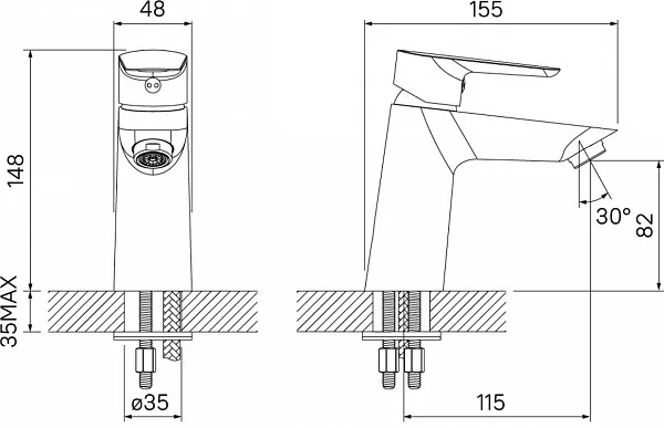 Смеситель Iddis Cloud CLOWG00i01 для раковины фото 3