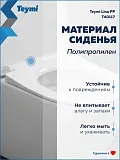 Унитаз подвесной Teymi Milana W01828 подвесной безободковый с микролифтом фото 9