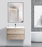 Зеркало BelBagno Kraft 70x90 SPC-KRAFT-700-900-LED-TCH-WARM-NERO с подсветкой фото 7