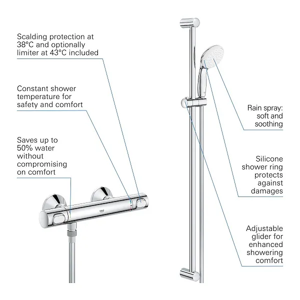 Душевой гарнитур Grohe Grohtherm 34797000 фото 7
