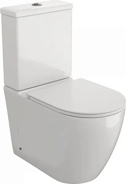 Унитаз-компакт Watersense Milana R W00747 напольный безободковый с микролифтом фото 5