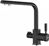 Смеситель Steel Hammer SH 909 BLACK CR для кухонной мойки фото 1