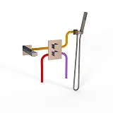 Душевой комплект PAINI Grazia 21CRSET26911THBATH фото 2