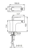 Смеситель для биде Wonzon & Woghand SHARK WW-485001-CR фото 1