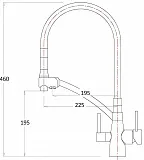 Смеситель ZorG Sanitary ZR 338-6 YF SATIN для кухонной мойки фото 2