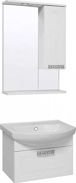 Тумба с раковиной Runo Монро 55 подвесная фото 4