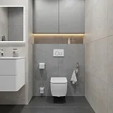 Клавиша смыва Iddis Unifix UNI03WCi77 белая матовая фото 2