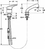 Смеситель ZorG Sanitary ZR155572 для кухонной мойки фото 2