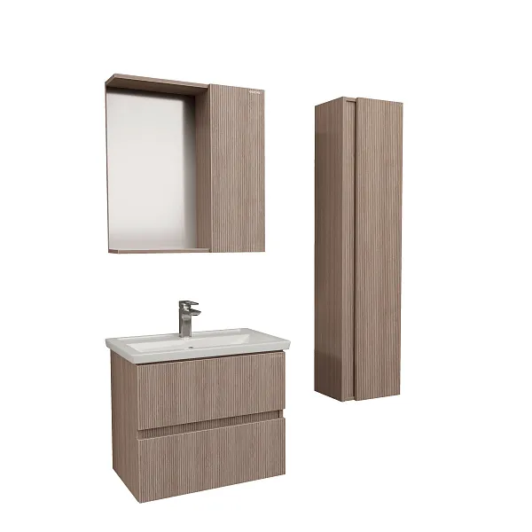 Зеркало-шкаф Grossman Юнит 70x70 Кадена вуд фото 1