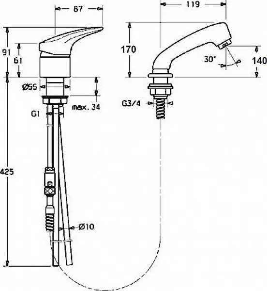 Смеситель ZorG Sanitary ZR155572 для кухонной мойки фото 2