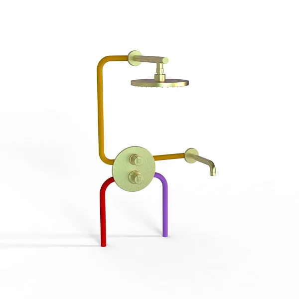 Душевой комплект PAINI Cox 78PJSET26911THBATHHEAD фото 2