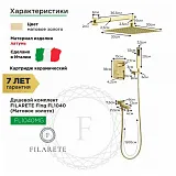Душевой комплект FILARETE Fing FL1040MG фото 3