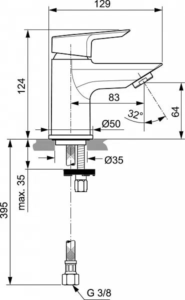 Смеситель Ideal Standard Tesi A6568AA для раковины фото 6