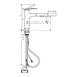 Смеситель Hansgrohe Zesis M33 74804800 для кухонной мойки фото 2