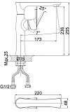 Смеситель D&K Rhein Reisling DA1272401 для кухонной мойки фото 3