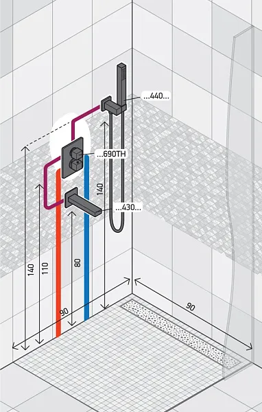 Душевой комплект PAINI Grazia 21CRSET26911THBATH фото 3