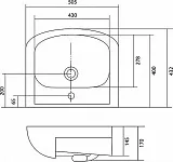 Раковина Акватон Акватоп 50 см 1WH110171 фото 6