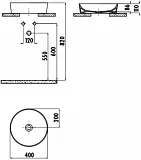 Рукомойник Creavit Ultra 40 см UL140-00CB00E-0000 фото 3