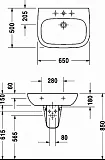 Раковина Duravit D-Code 23106500002 фото 6