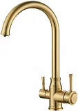 Смеситель Steel Hammer SH 763 INOX BRONZE PVD для кухонной мойки фото 1