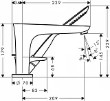 Смеситель Hansgrohe PuraVida 15432000 на борт ванны фото 2