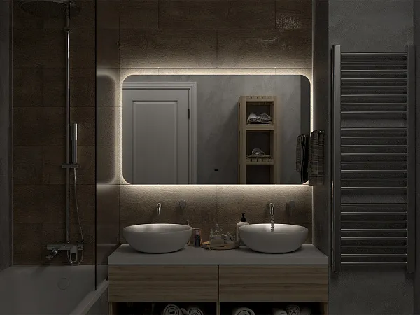 Зеркало Misty Адхил 120x70 АДХ-02-120/70-14 с подсветкой фото 4