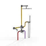 Душевой комплект PAINI Cox 78CRSET36911SHBATH фото 2