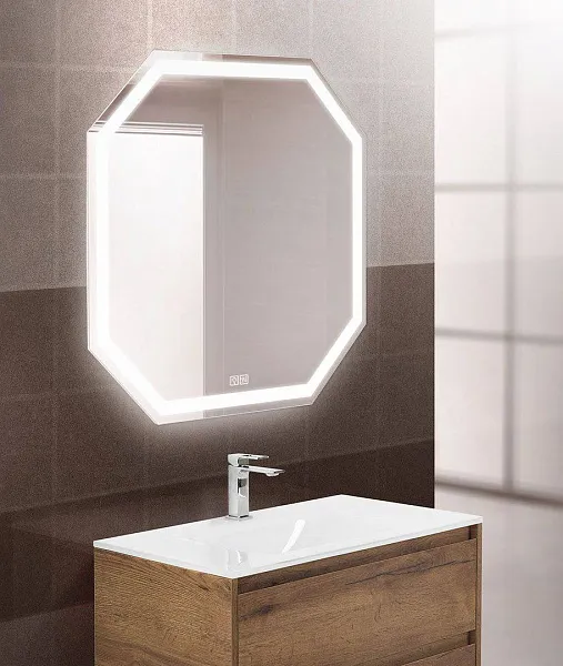 Зеркало BelBagno Ott 80x80 SPC-OTT-800-800-LED-TCH-WARM с подсветкой фото 9