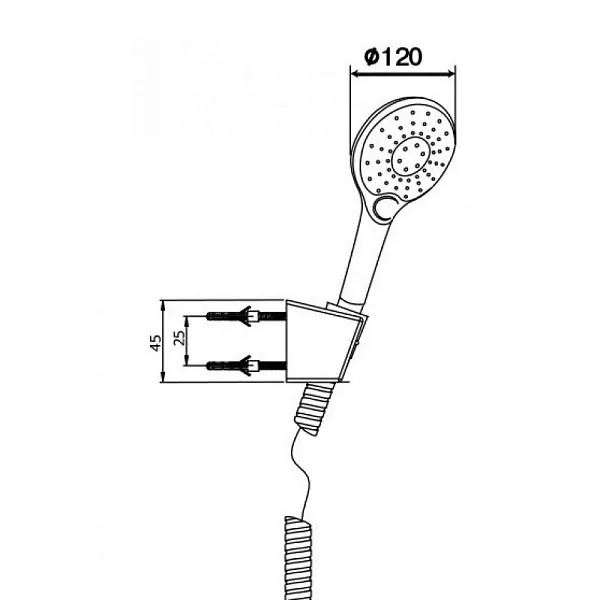 Душевой гарнитур PAINI Bergamo R BRCR131R фото 5
