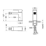 Смеситель для биде TIMO Selene 2062/03F фото 2