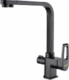 Смеситель ZorG Sanitary ZR 334 YF-BLACK для кухонной мойки фото 1
