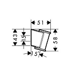 Держатель для душевой лейки Hansgrohe Porter 28324000 фото 2