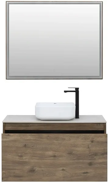 Зеркало Aquanet Nova Lite 99x80 249519 с подсветкой фото 3