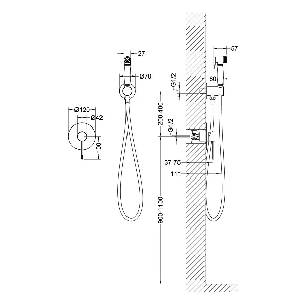 Гигиенический душ TIMO Saona 2389/00SM фото 2