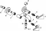 Смеситель Kludi Nova Fonte Puristic 205400515 для ванны с душем фото 4