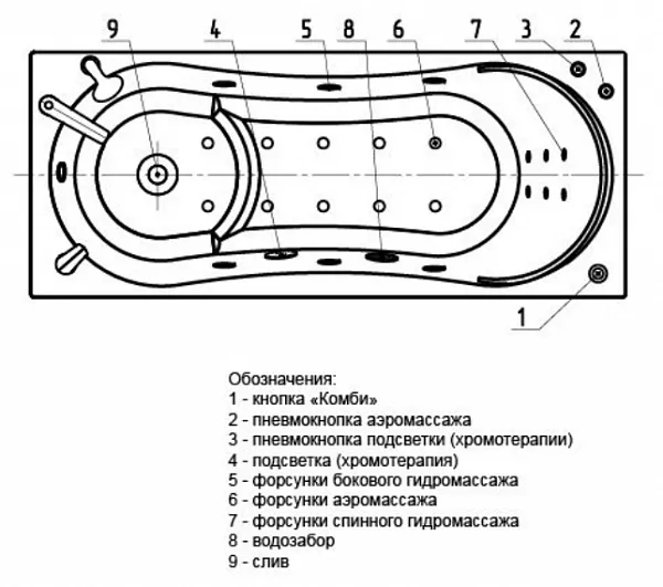 Акриловая ванна Aquatek Афродита 170x70 AFR170-0000032 слив слева фото 6