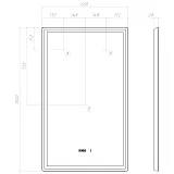 Зеркало Vigo Roberta 100x60 4630297362282 с подсветкой фото 7