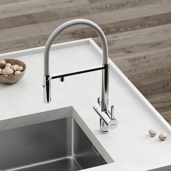 Смеситель для кухонной мойки Sancos Imola SC4010CHwh фото 3