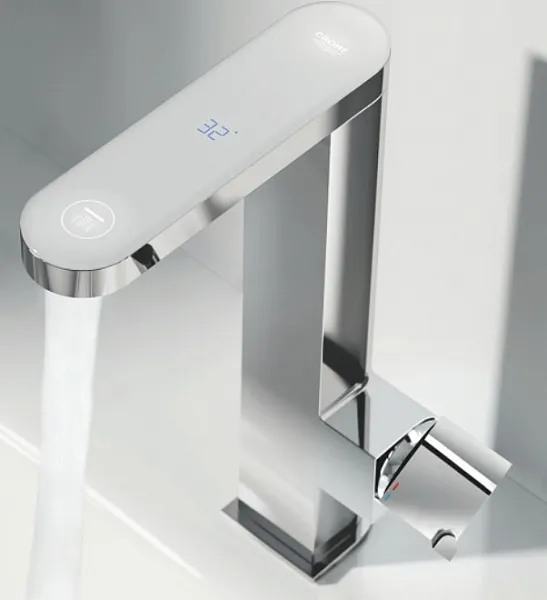 Смеситель Grohe Plus Digital 23958003 для раковины с донным клапаном фото 4