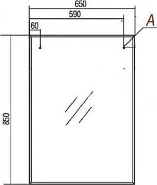 Зеркало Акватон Лиана 60x85 см 1A162602LL010 фото 6