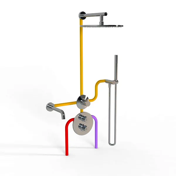 Душевой комплект PAINI Cox 78CRSET36911THSHBATH фото 2