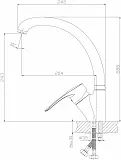 Смеситель Rossinka T T40-23 для кухонной мойки фото 2