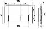 Смывная клавиша для унитазов Iddis Unifix UNI41CHi77 фото 3