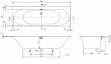Квариловая ванна Villeroy & Boch 180x80 Oberon 2.0 UBQ180OBR2DV-01 фото 5