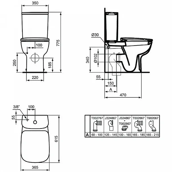Чаша для унитаза Ideal Standard Esedra T282001 фото 3