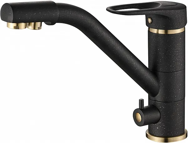 Смеситель Steel Hammer SH 321 BLACK BR для кухонной мойки фото 1