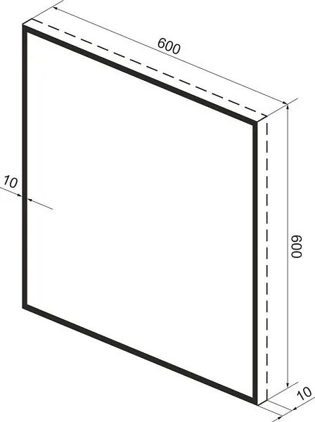Зеркало Wellsee 7 Rays' Spectrum 60x60 см 172200290 фото 10