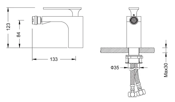 Смеситель для биде TIMO Torne 4362/00F фото 2