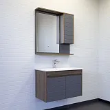 Зеркало Comforty Кемер 75x80 00-00014147CF правая с подсветкой с полочкой фото 4